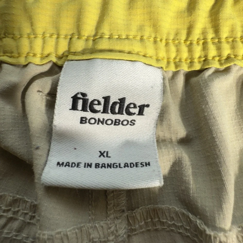 Fielder BONOBOS Stretch Convertible Cargo Pants Size XL Khaki Outdoor Ripstop